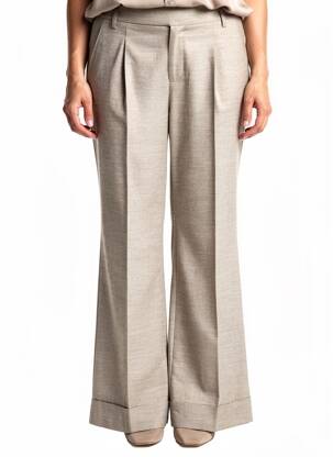 Pantalon flare taille normale taille normale gris HANA SAN femme