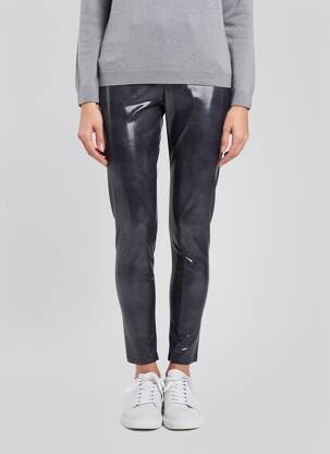 Legging effet matière satinée taille normale gris GOLDA femme