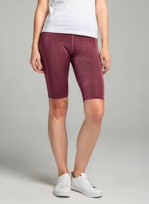 Cycliste effet matière satinée taille normale rose GOLDA femme