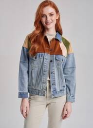 Veste casual coupe droite bleu ROSE GARDEN femme