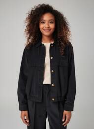 Veste casual poches noir ROSE GARDEN femme