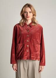 Veste casual coupe droite orange ROSE GARDEN femme