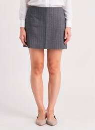 Jupe courte doublure gris GRACE & MILA femme