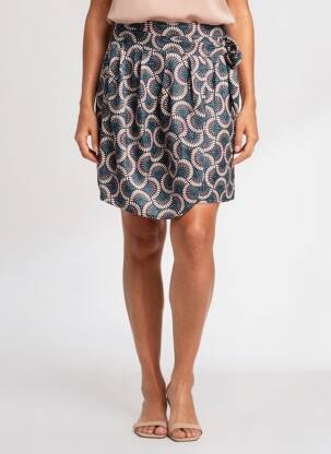 Jupe courte doublure bleu MOLLY BRACKEN femme