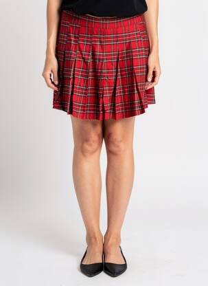 Jupe courte poches rouge MOLLY BRACKEN femme