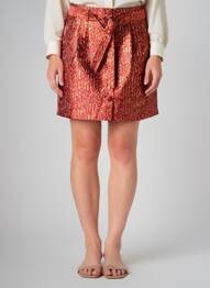 Jupe courte poches orange LA PETITE ETOILE femme
