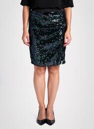 Jupe mi-longue taille normale noir B.YOUNG femme