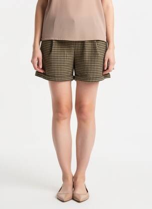 Short taille à pinces taille normale beige LES P'TITES BOMBES femme