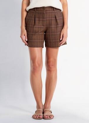 Short taille à pinces taille normale marron MOLLY BRACKEN femme