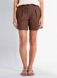 Short taille à pinces taille normale marron MOLLY BRACKEN femme