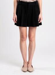 Short taille à pinces taille haute noir MOLLY BRACKEN femme