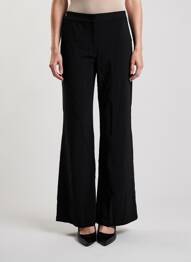 Pantalon flare coupe évasée noir LA PETITE ETOILE femme