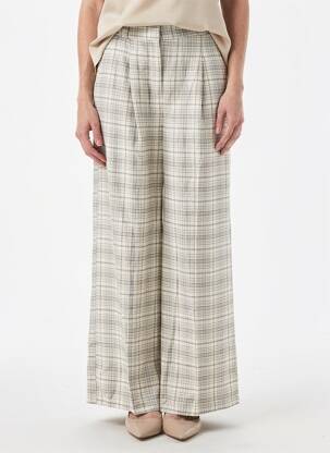 Pantalon flare taille élastique gris GRACE & MILA femme