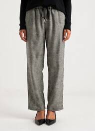 Pantalon droit taille élastique noir LILI SIDONIO femme