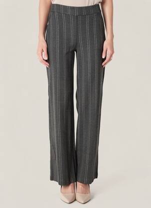 Pantalon droit coupe droite gris ICHI femme