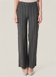 Pantalon droit coupe droite gris ICHI femme