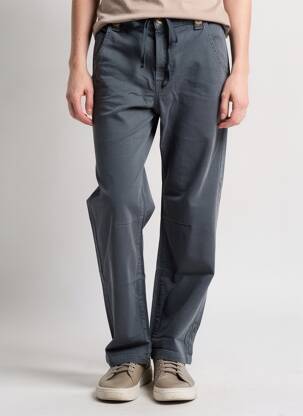 Pantalon droit coupe droite bleu HAPPY femme