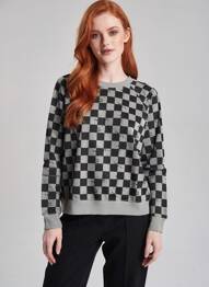 Sweat-shirt stretch manches longues gris ROSE GARDEN femme