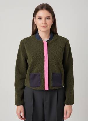 Polaire coupe cintrée vert ROSE GARDEN femme
