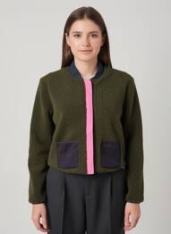 Polaire coupe cintrée vert ROSE GARDEN femme