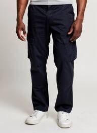 Pantalon cargo slim taille normale bleu DAYTONA homme
