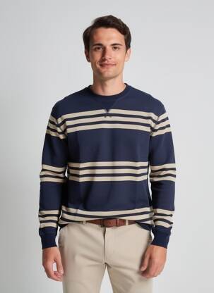 Sweat-shirt stretch manches longues bleu IRON AND RESIN homme