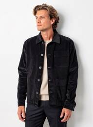 Veste casual fermeture boutonnée sur le devant noir IRON AND RESIN homme