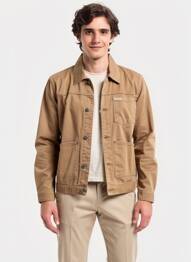 Veste casual fermeture boutonnée sur le devant marron IRON AND RESIN homme