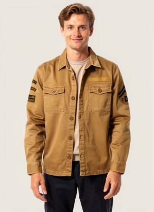 Veste casual fermeture boutonnée sur le devant marron DAYTONA homme