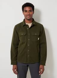 Veste casual fermeture boutonnée sur le devant vert IRON AND RESIN homme