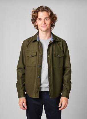 Veste casual coupe droite vert IRON AND RESIN homme