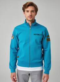 Veste casual coupe droite bleu DAYTONA homme
