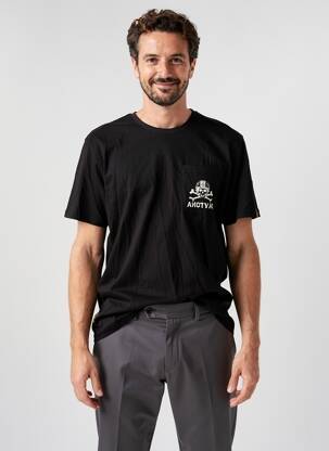 T-shirt stretch manches courtes noir DAYTONA homme