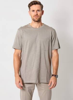 T-shirt tissage chiné manches courtes gris DAYTONA homme