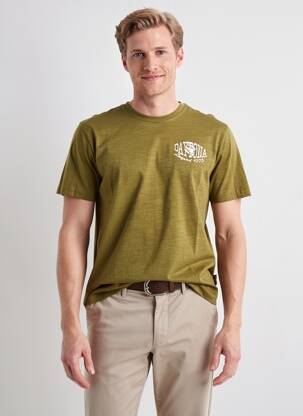 T-shirt stretch manches courtes vert DAYTONA homme