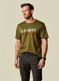 T-shirt broderie manches courtes vert DAYTONA homme