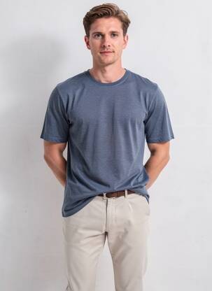 T-shirt coupe droite manches courtes gris IRON AND RESIN homme