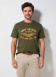 T-shirt coupe droite manches courtes vert DAYTONA homme