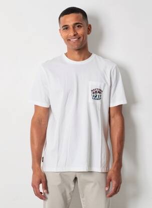 T-shirt coupe droite manches courtes blanc DAYTONA homme