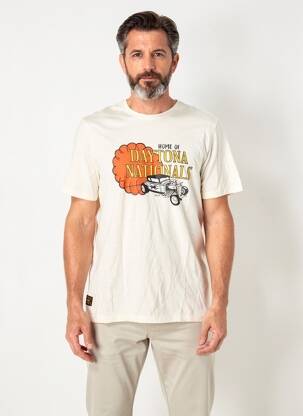 T-shirt coupe droite manches courtes beige DAYTONA homme