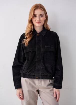 Veste casual poches noir ROSE GARDEN femme