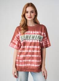 T-shirt coupe droite manches courtes rose ROSE GARDEN femme