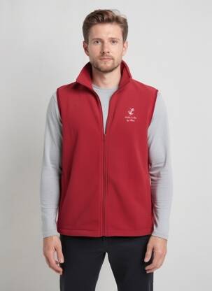 Polaire coupe droite rouge SABLE ET MER homme