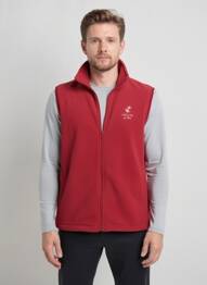 Polaire coupe droite rouge SABLE ET MER homme