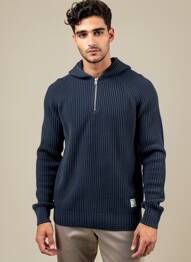 Pull stretch manches longues bleu PEPE JEANS homme