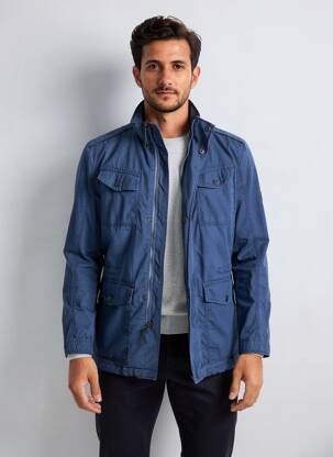 Parka manches longues sans capuche bleu SEA BARRIER homme