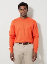 Pull stretch manches longues orange STREET ONE homme