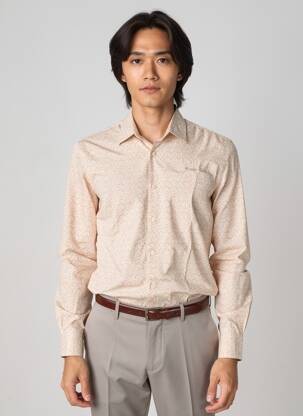 Chemise manches longues imprimé fantaisie orange PEPE JEANS homme
