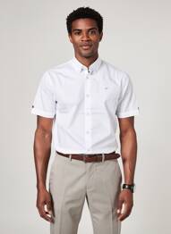 Chemise manches courtes poches blanc KAPORAL homme