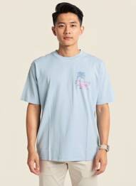 T-shirt coupe cintrée manches courtes bleu KAPORAL homme